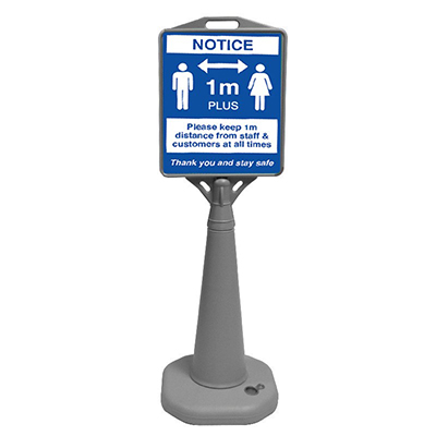 Traffic Cone Sign Stand with Water-fill Base